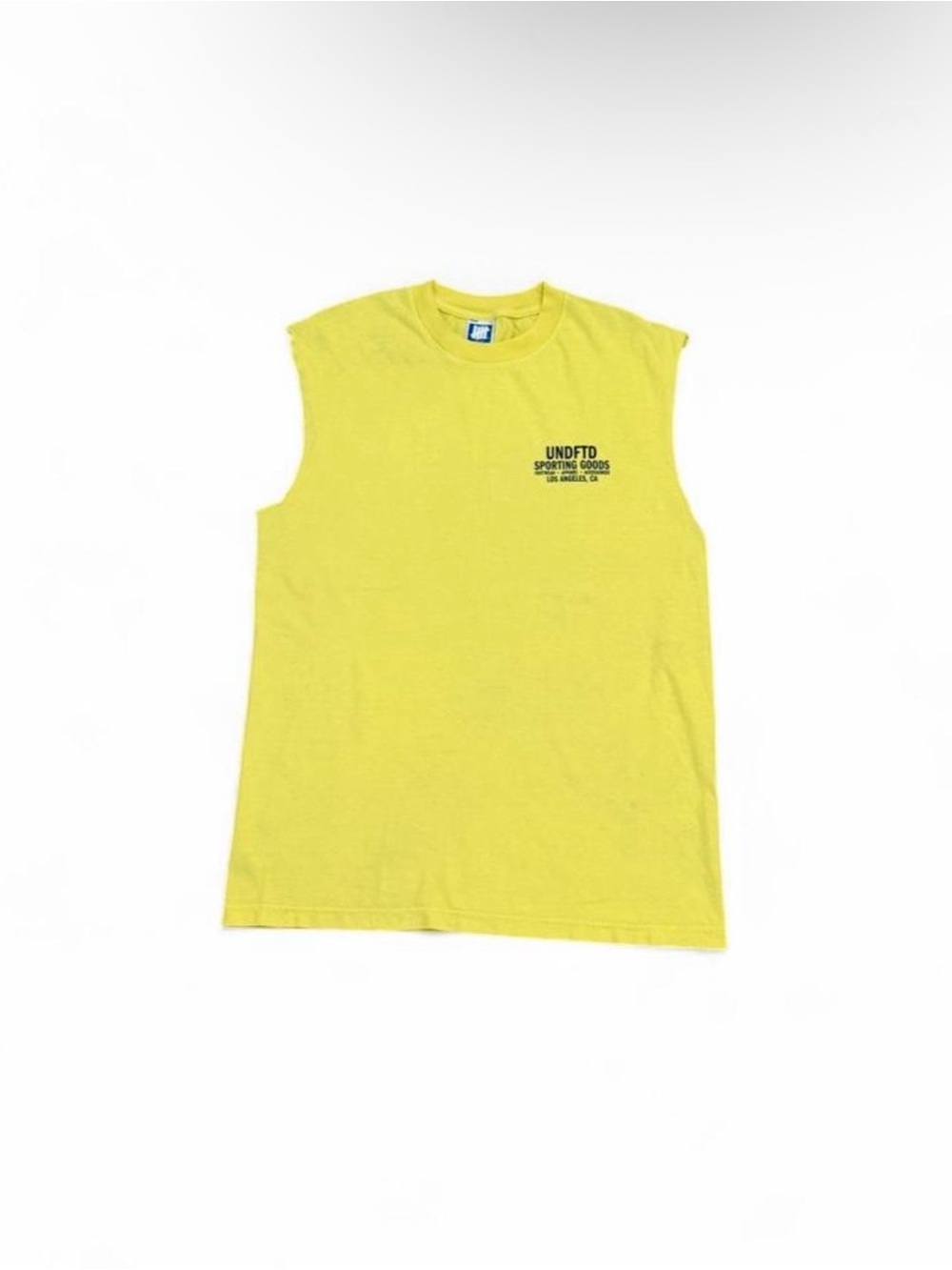 Undefeated Yellow Sleeveless Tank Top